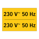 230 V~ 50 Hz - 230 V~ 50 Hz