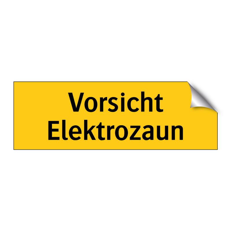Vorsicht Elektrozaun