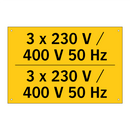 3 x 230 V / 400 V 50 Hz - 3 x 230 V / 400 V 50 Hz