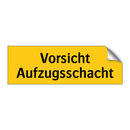 Vorsicht Aufzugsschacht