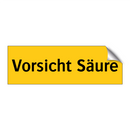 Vorsicht Säure