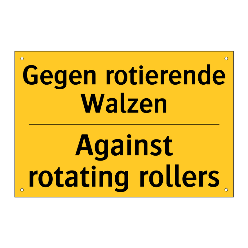 Gegen rotierende Walzen - Against rotating rollers