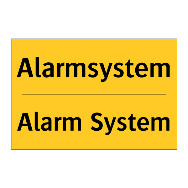 Alarmsystem - Alarm System