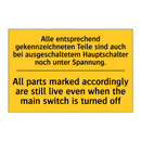 Alle entsprechend gekennzeichneten /.../ - All parts marked accordingly are /.../