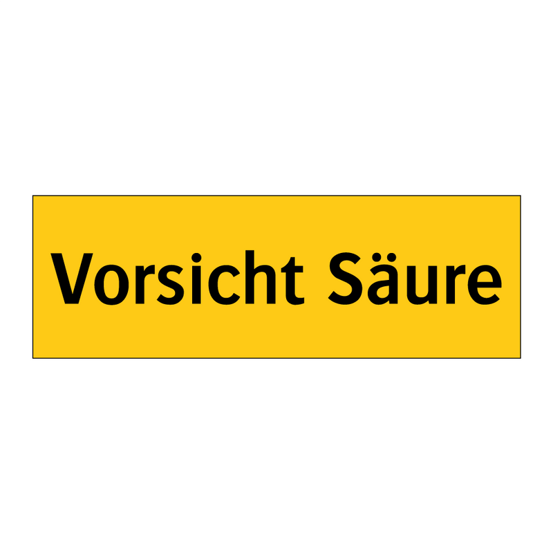 Vorsicht Säure
