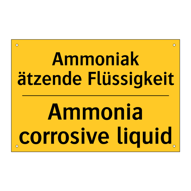 Ammoniak ätzende Flüssigkeit - Ammonia corrosive liquid