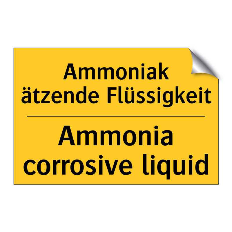 Ammoniak ätzende Flüssigkeit - Ammonia corrosive liquid