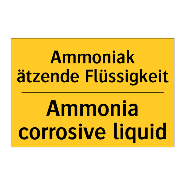 Ammoniak ätzende Flüssigkeit - Ammonia corrosive liquid