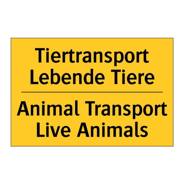 Tiertransport Lebende Tiere - Animal Transport Live Animals