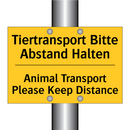 Tiertransport Bitte Abstand Halten/.../ - Animal Transport Please Keep Distance/.../