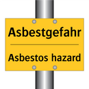 Asbestgefahr - Asbestos hazard