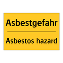 Asbestgefahr - Asbestos hazard