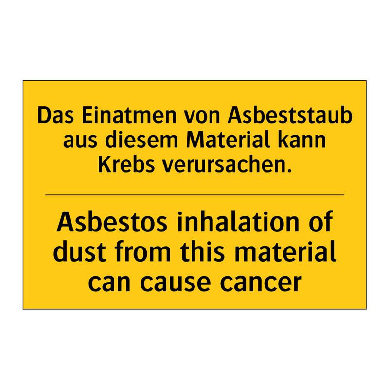 Das Einatmen von Asbeststaub aus /.../ - Asbestos inhalation of dust from /.../