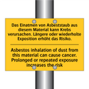 Das Einatmen von Asbeststaub aus /.../ - Asbestos inhalation of dust from /.../