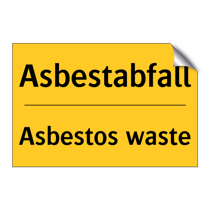 Asbestabfall - Asbestos waste
