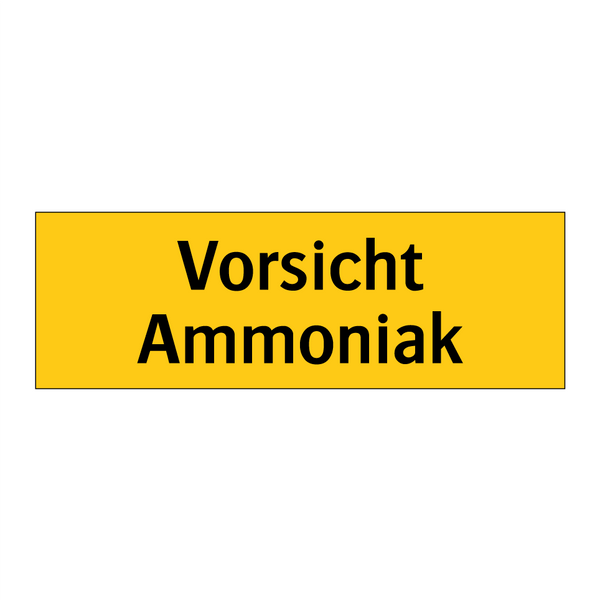 Vorsicht Ammoniak