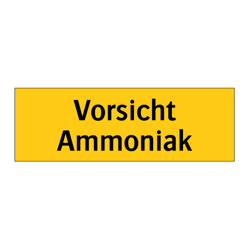 Vorsicht Ammoniak
