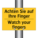 Achten Sie auf Ihre Finger - Watch your fingers