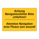 Achtung Navigationsfehler Bitte /.../ - Attention Navigation error Please /.../