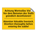 Achtung Wertvolles Vieh. Vor dem /.../ - Attention Valuable livestock. /.../