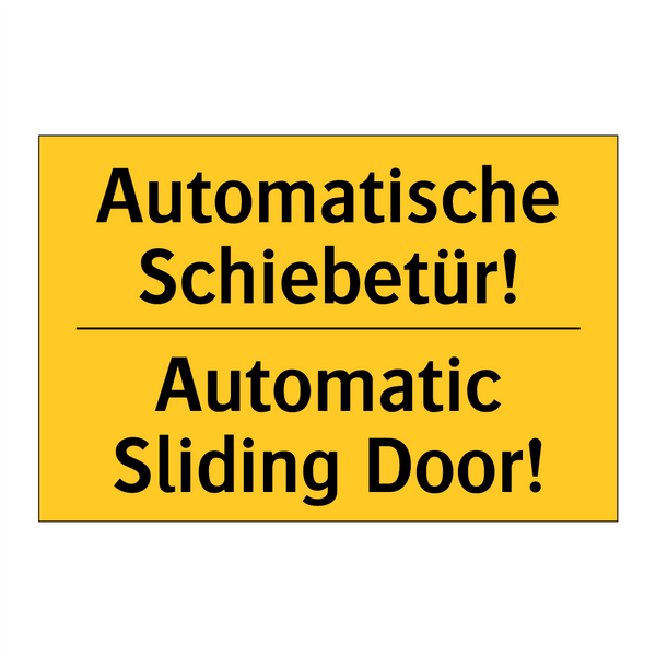 Automatische Schiebetür! - Automatic Sliding Door!