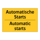 Automatische Starts - Automatic starts