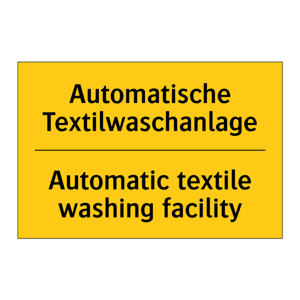 Automatische Textilwaschanlage - Automatic textile washing facility/.../
