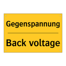 Gegenspannung - Back voltage