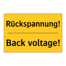 Rückspannung! - Back voltage!