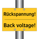 Rückspannung! - Back voltage!