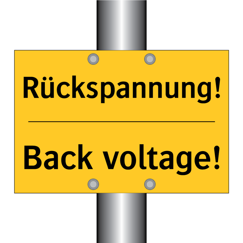 Rückspannung! - Back voltage!
