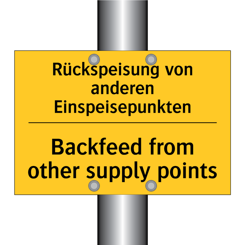 Rückspeisung von anderen Einspeisepunkten/.../ - Backfeed from other supply points/.../