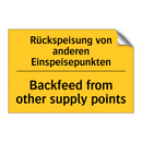 Rückspeisung von anderen Einspeisepunkten/.../ - Backfeed from other supply points/.../