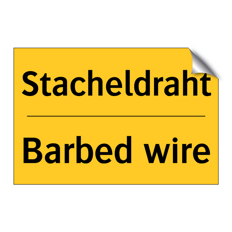 Stacheldraht - Barbed wire