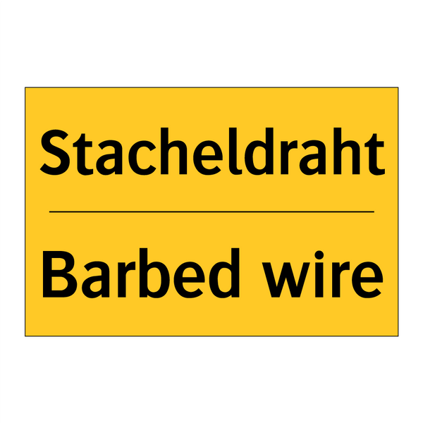 Stacheldraht - Barbed wire