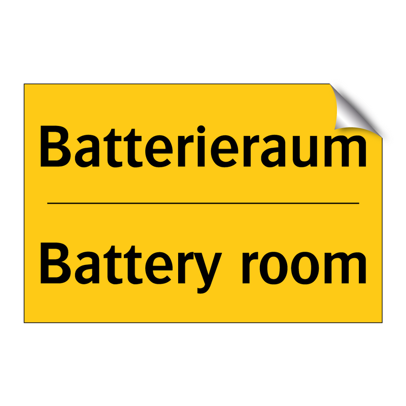 Batterieraum - Battery room