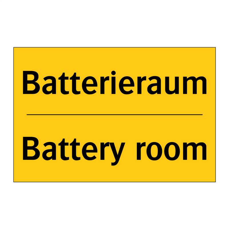 Batterieraum - Battery room