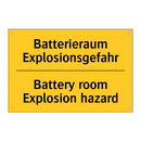 Batterieraum Explosionsgefahr - Battery room Explosion hazard