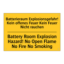 Batterieraum Explosionsgefahr! /.../ - Battery Room Explosion Hazard! /.../