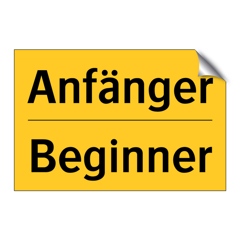 Anfänger - Beginner