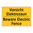 Vorsicht Elektrozaun - Beware Electric Fence