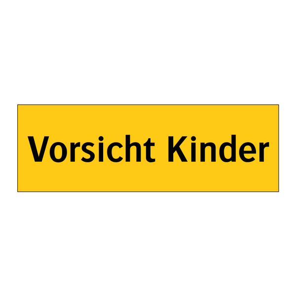 Vorsicht Kinder