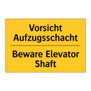 Vorsicht Aufzugsschacht - Beware Elevator Shaft