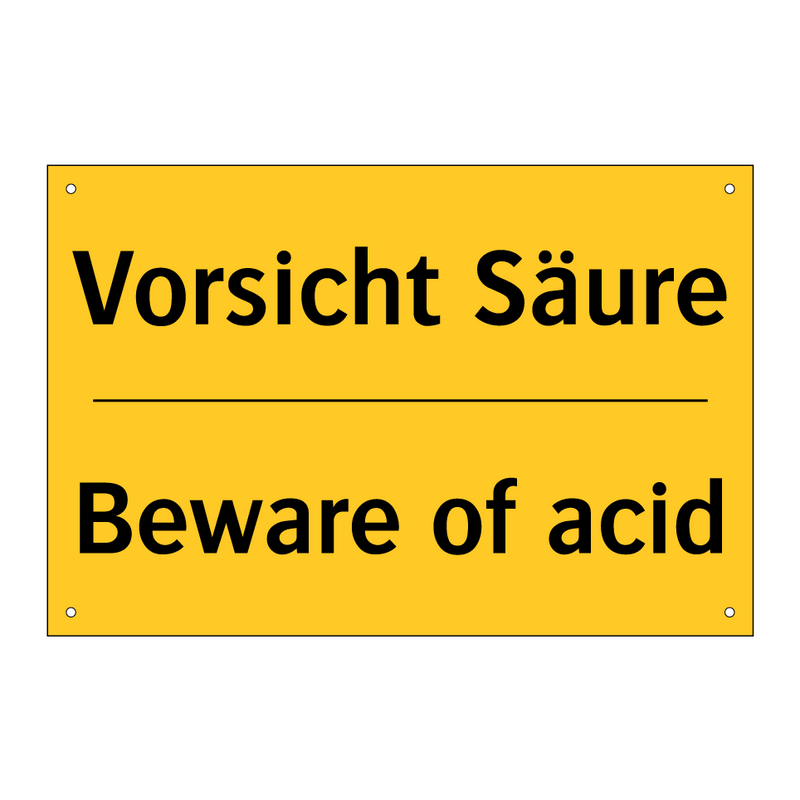 Vorsicht Säure - Beware of acid