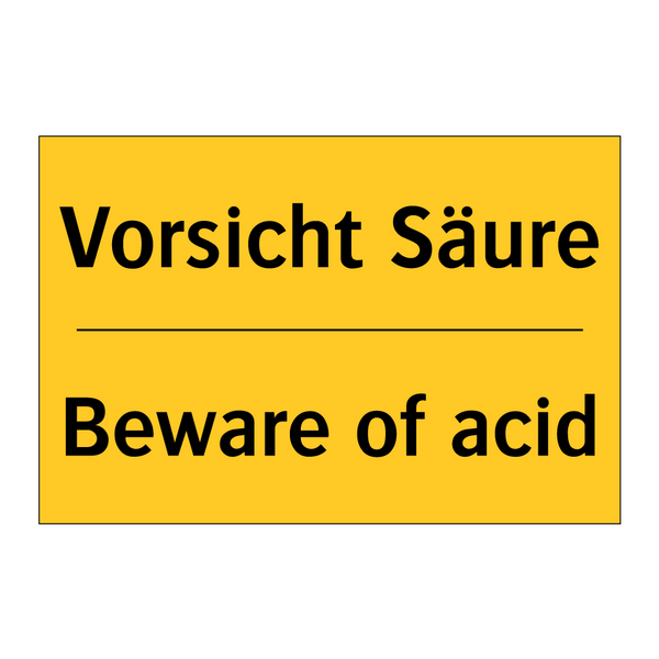 Vorsicht Säure - Beware of acid