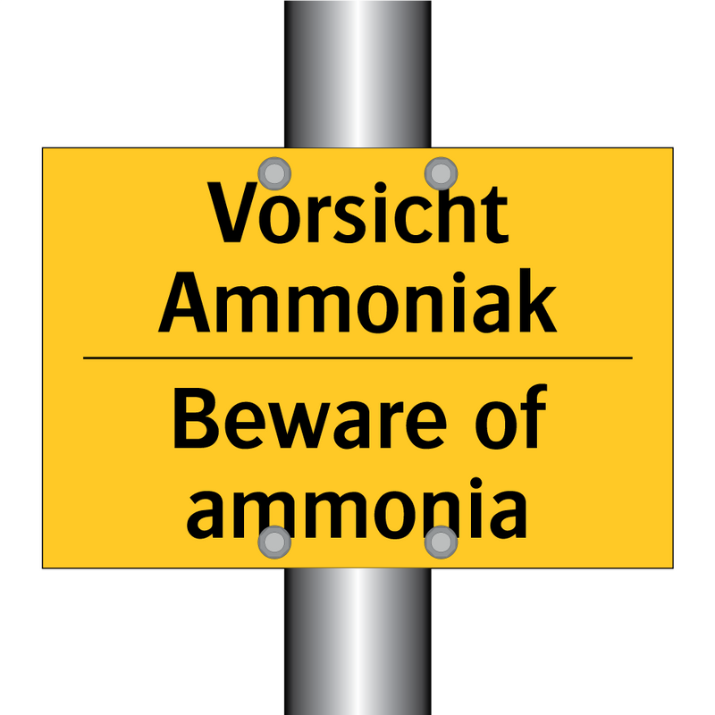 Vorsicht Ammoniak - Beware of ammonia