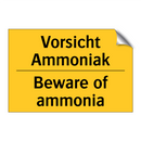 Vorsicht Ammoniak - Beware of ammonia