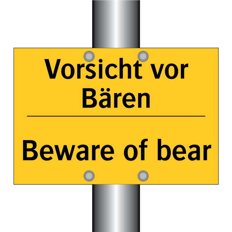 Vorsicht vor Bären - Beware of bear