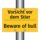 Vorsicht vor dem Stier - Beware of bull
