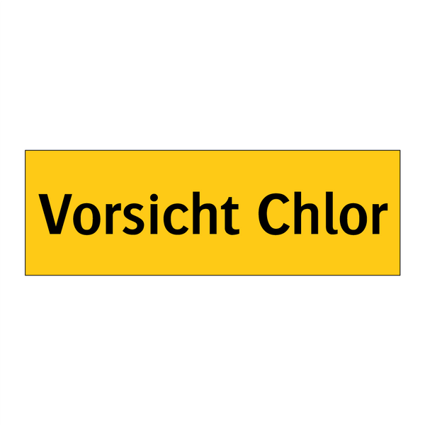 Vorsicht Chlor